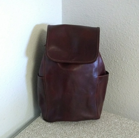 I Medici Brown Genuine Leather Backpack. - Picture 4 of 6